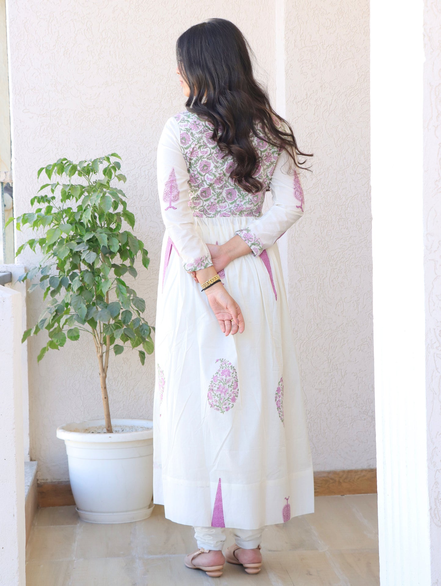 Purple Pine Anarkali Kurta Set