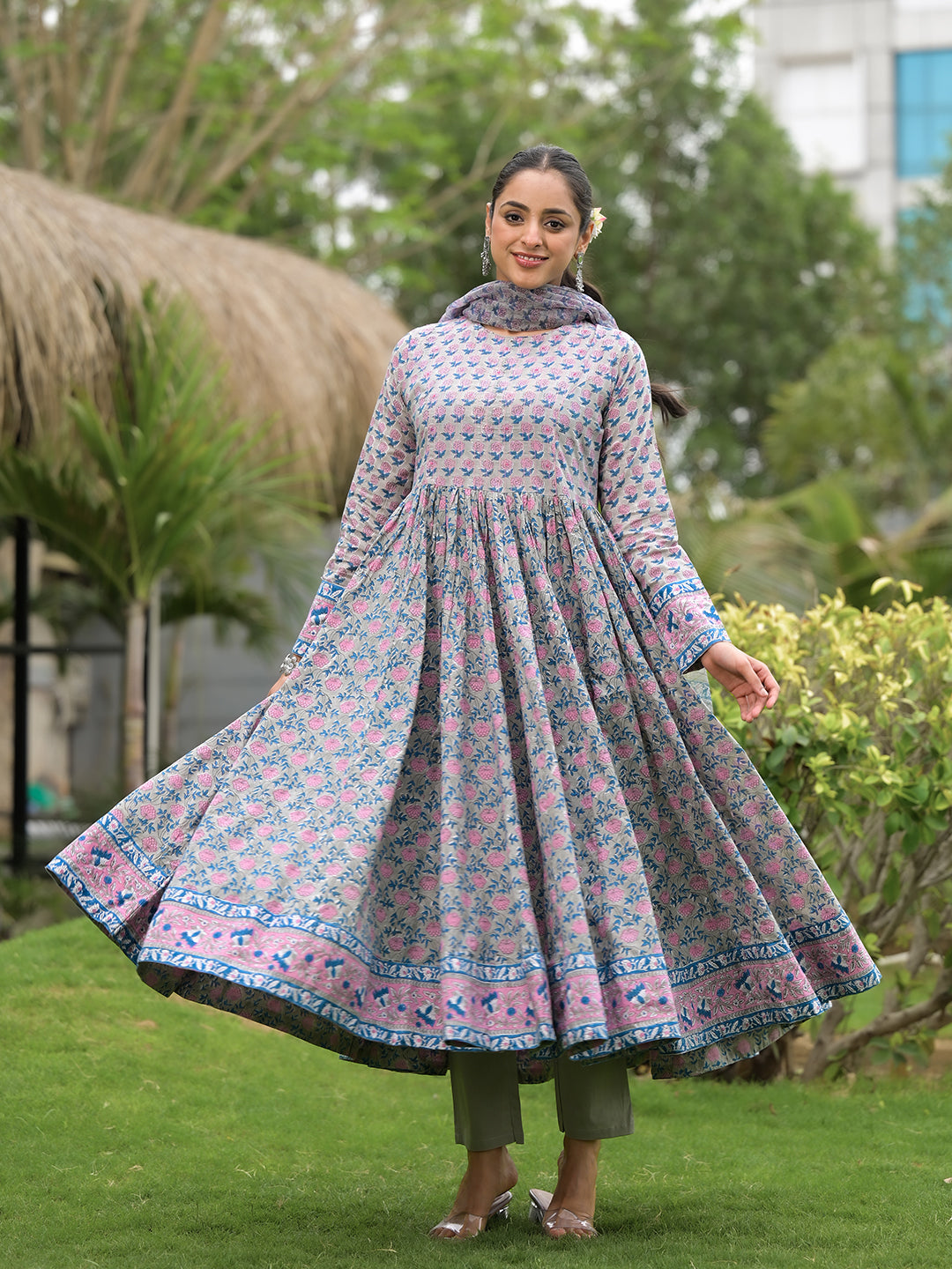 Phulwari Anarkali Set