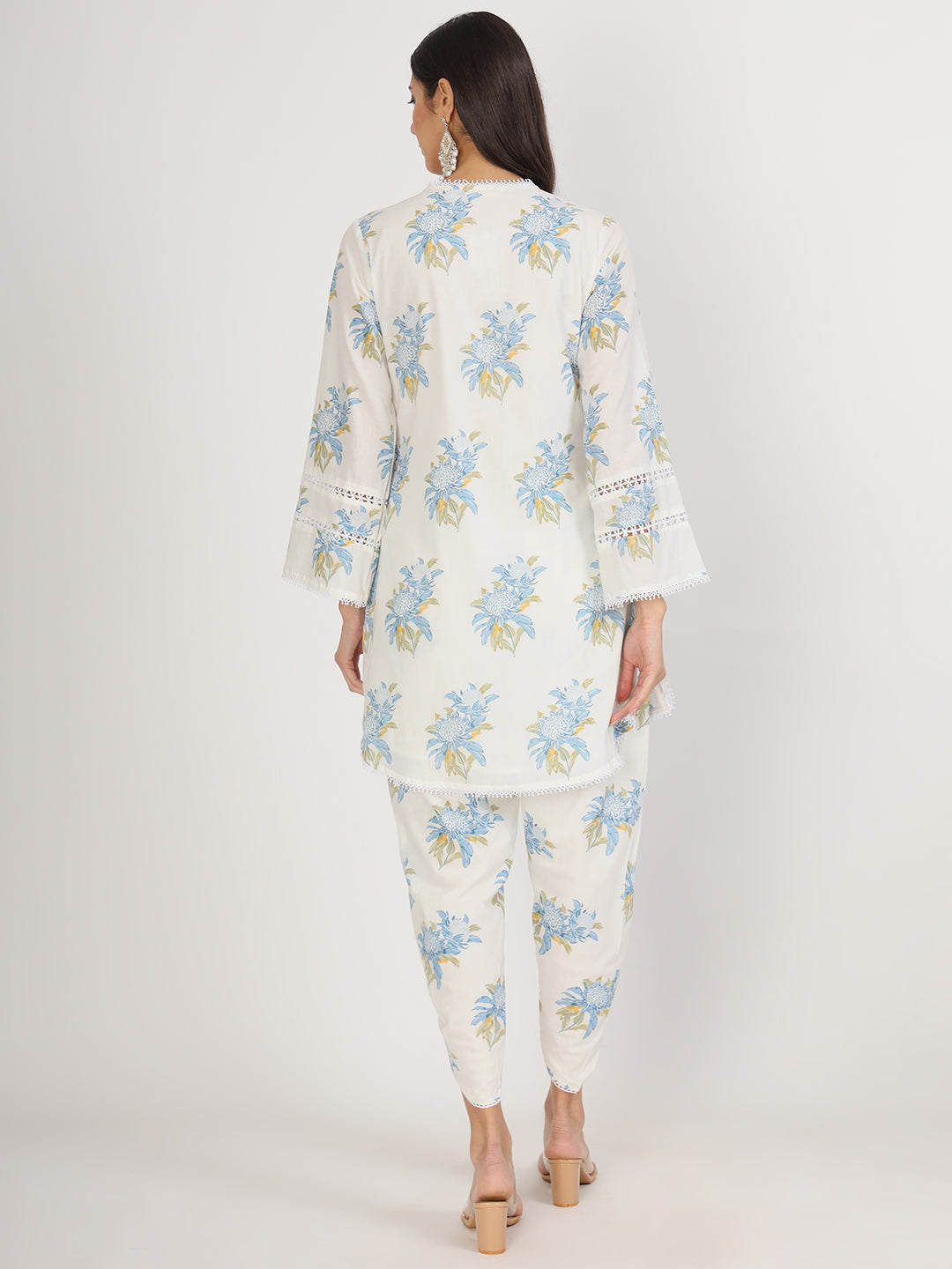 Blue Sunflower Co-Ord Kurta Set