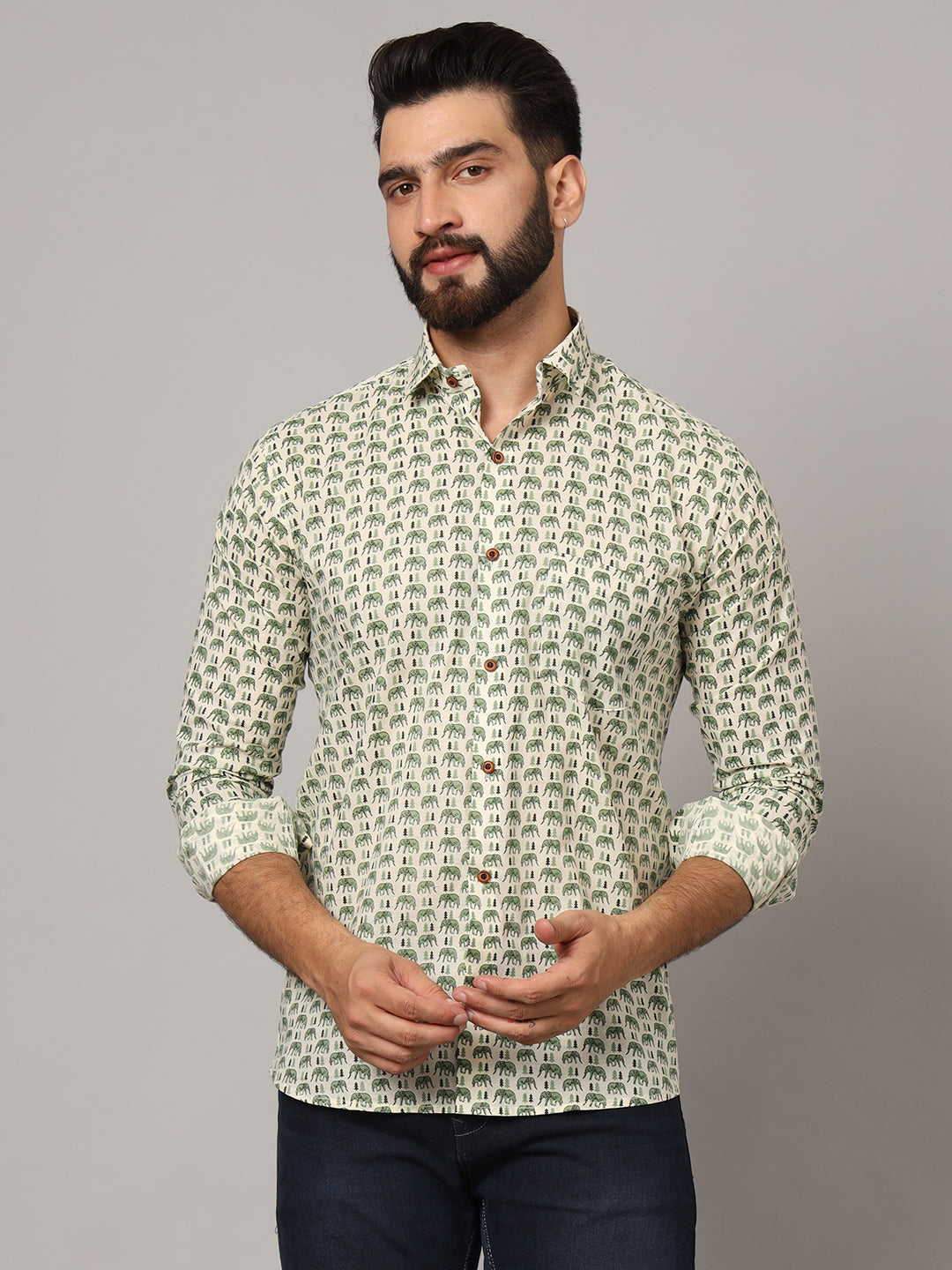 Jungle Mens Shirt - Full Sleeves