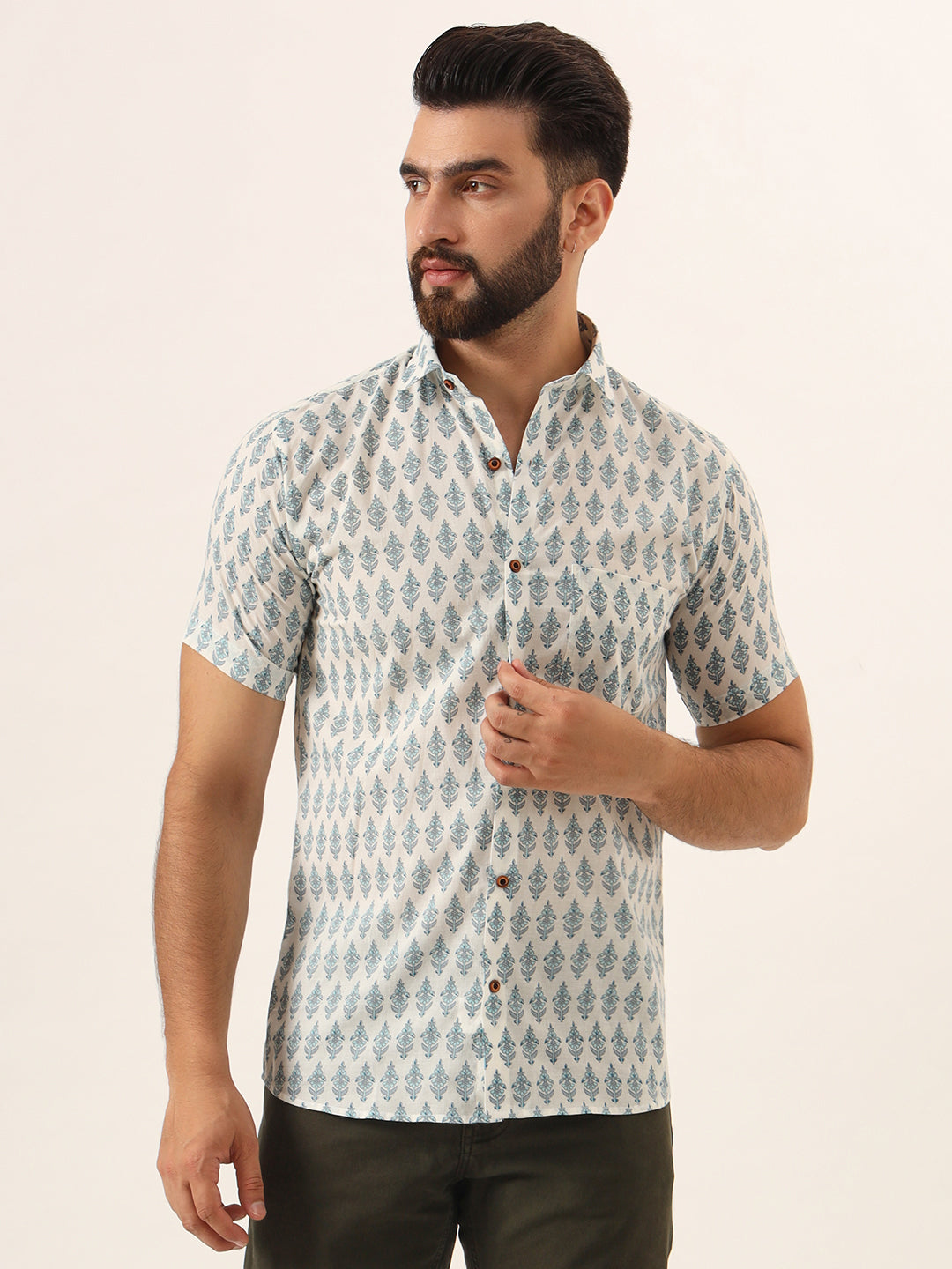 Sky Mens Shirt - Half Sleeves