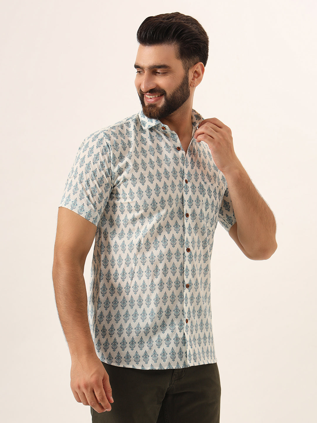 Sky Mens Shirt - Half Sleeves