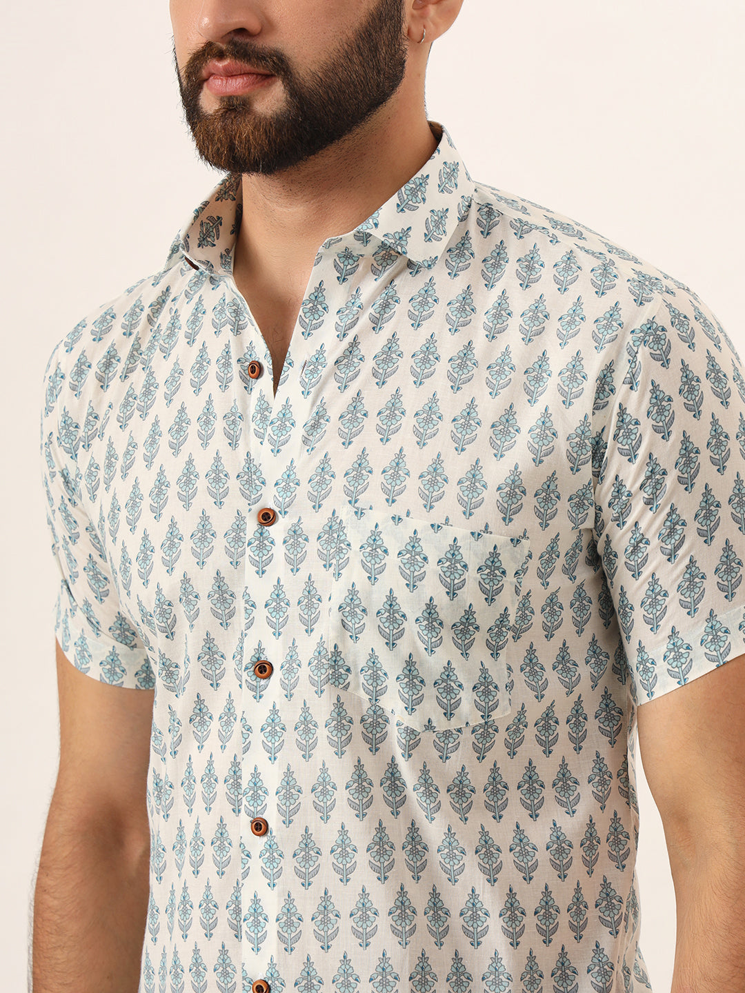 Sky Mens Shirt - Half Sleeves