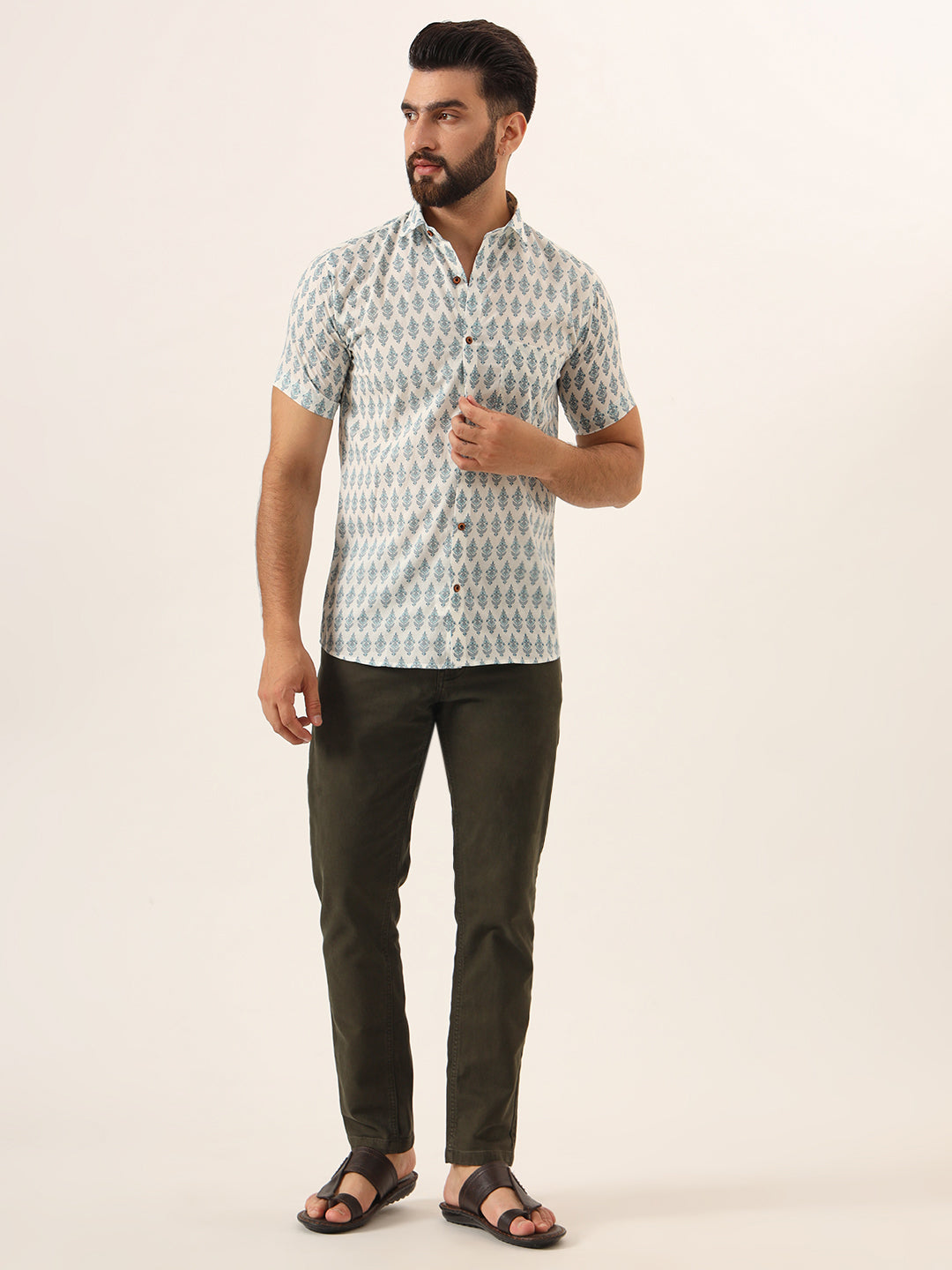 Sky Mens Shirt - Half Sleeves