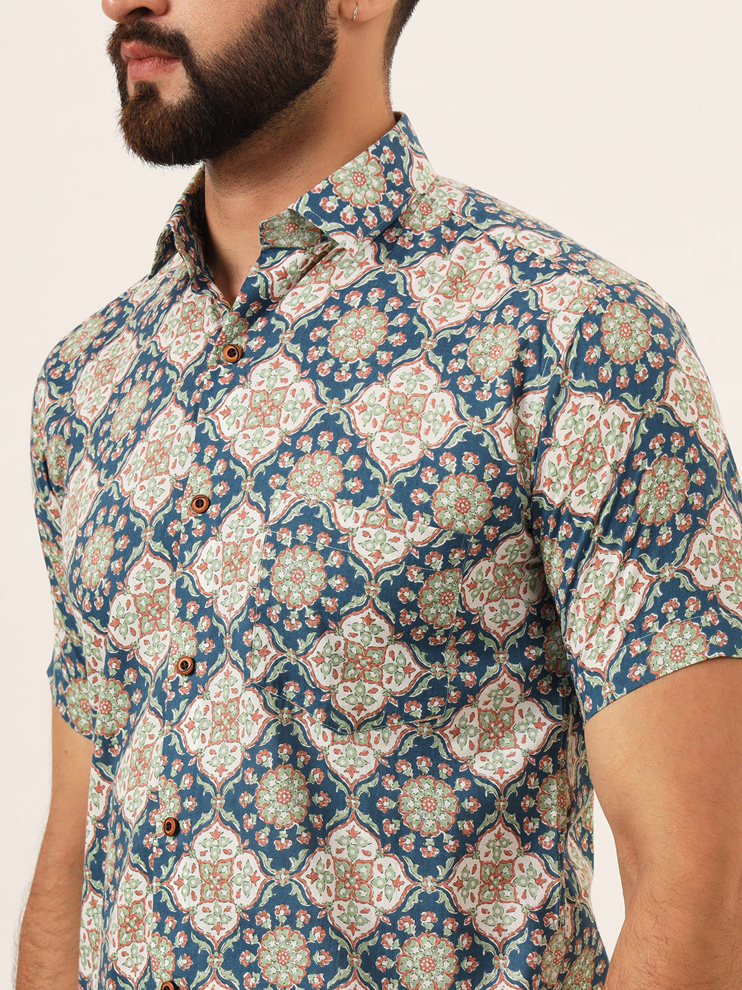 Morocco Mens Shirt - Half Sleeves