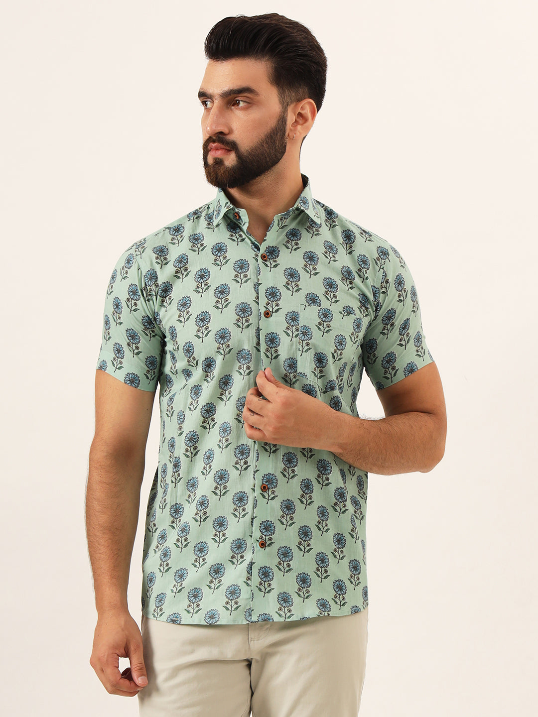 Tea Mens Shirt - Half Sleeves