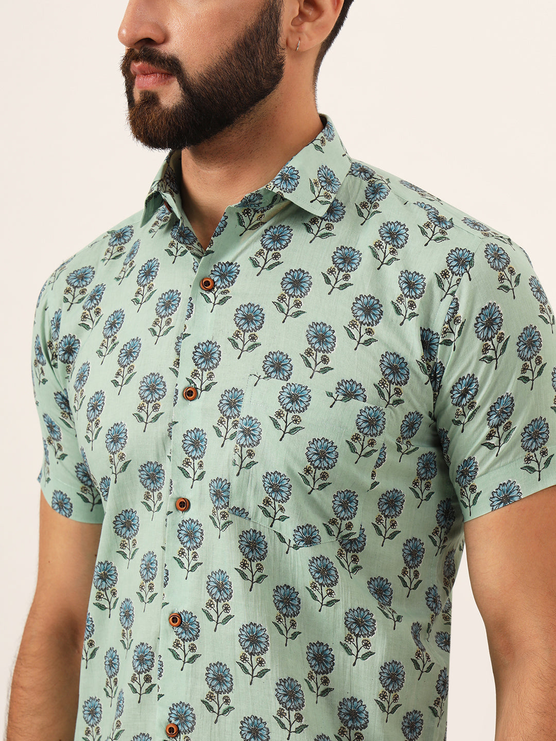 Tea Mens Shirt - Half Sleeves